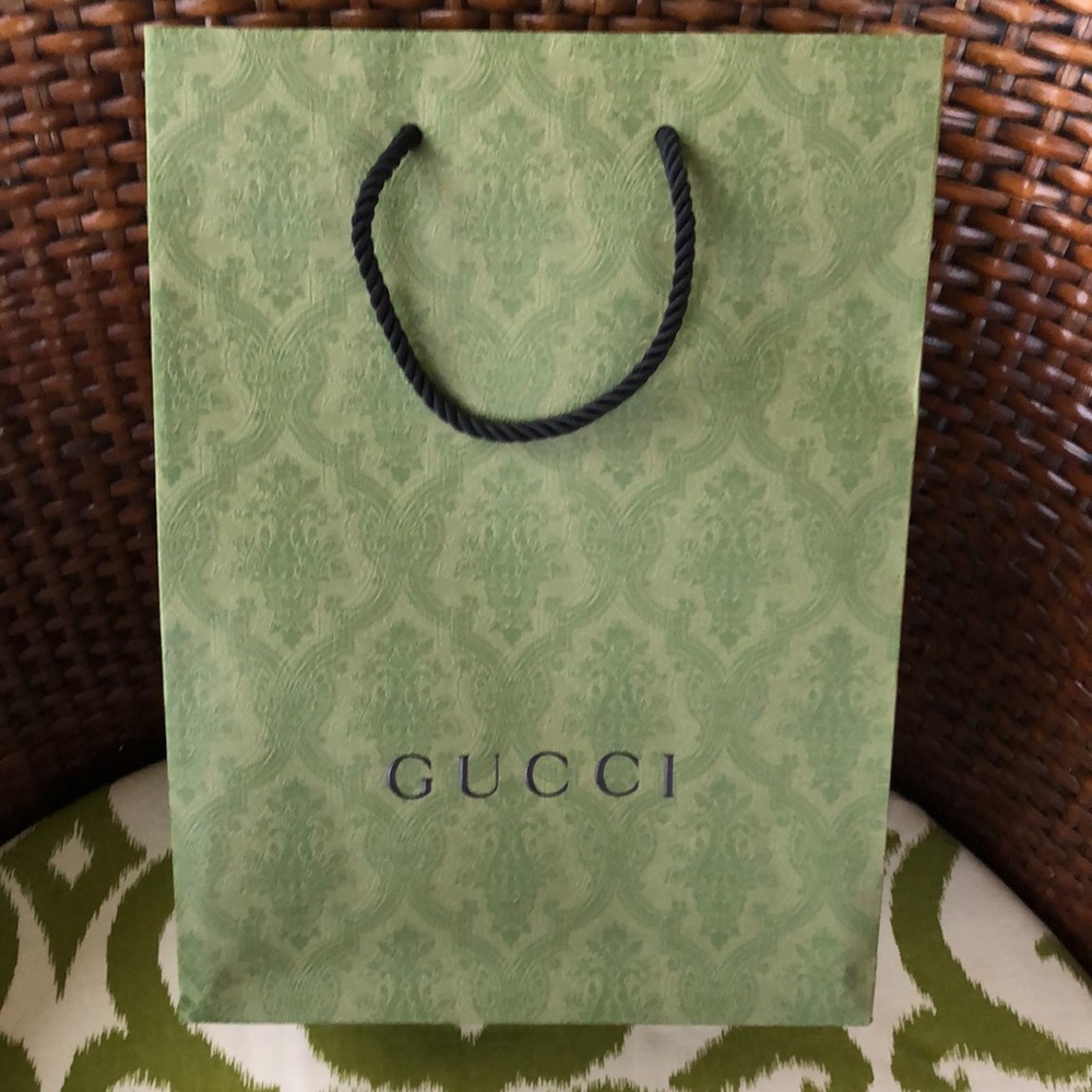 Authentic Gucci from Italy paper bag.